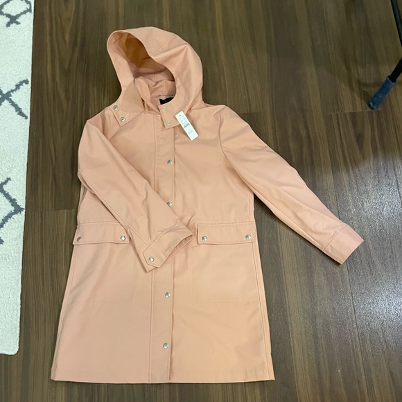New J Crew Classic raincoat, pink, size S - Picture 2 of 7